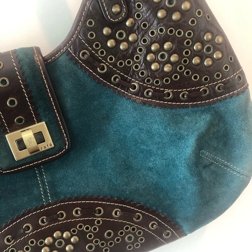 Rafe turquoise cowhide